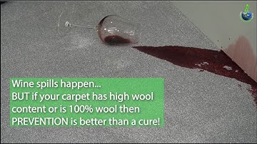 Prevent red wine stain from setting