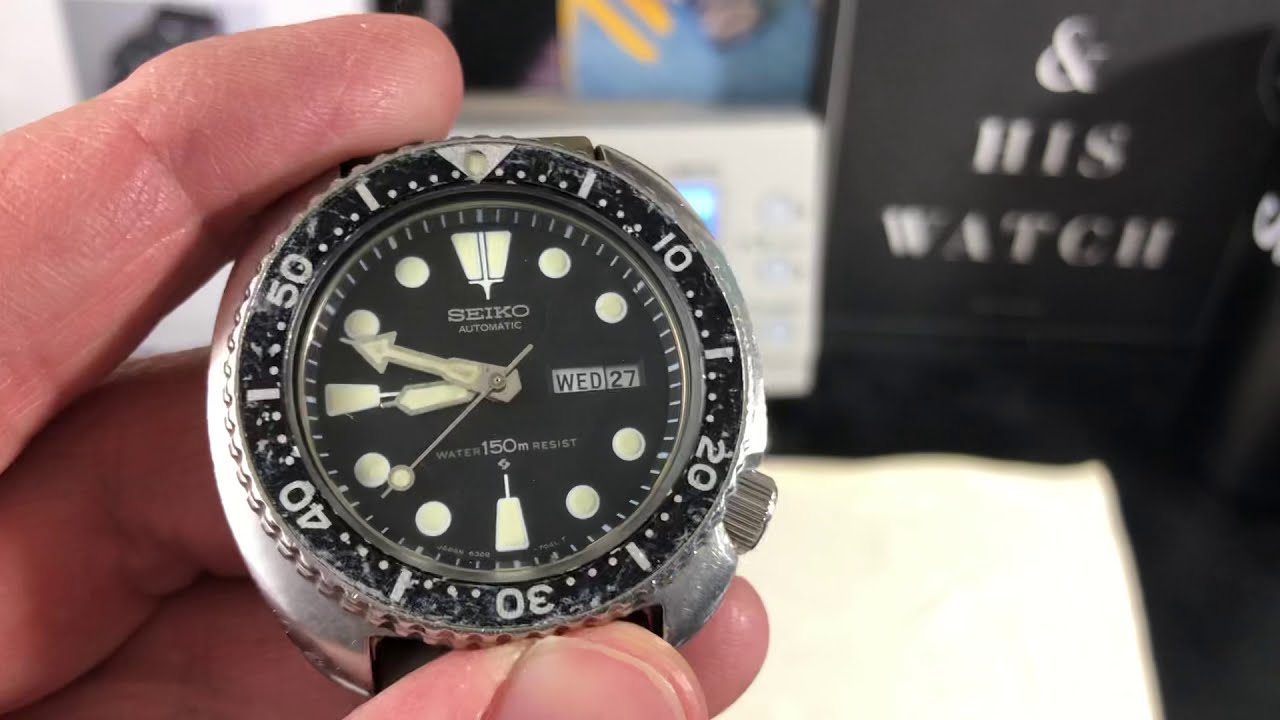 . Ewell Glamour VINTAGE SEIKO DIVER 6309-7049 from 1979 - YouTube