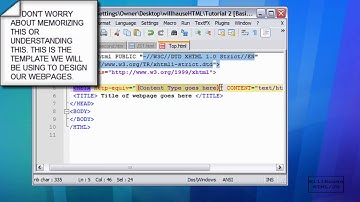 [CH1] Will House HTML / JS [HTML] #2: Basic HTML Page Template & (X)HTML Validator