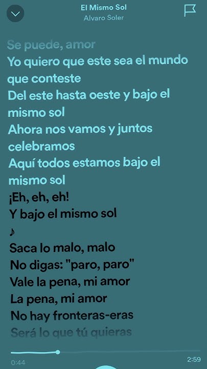 El mismo sol lyrics || Alvaro Soler || #lyrics #alvarosoler - YouTube