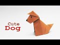 Origami DOG easy DIY paper crafts