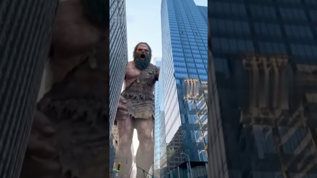 Giant Caveman Villain Attacking City 😵 Unbelievable Monster Vs Peoples