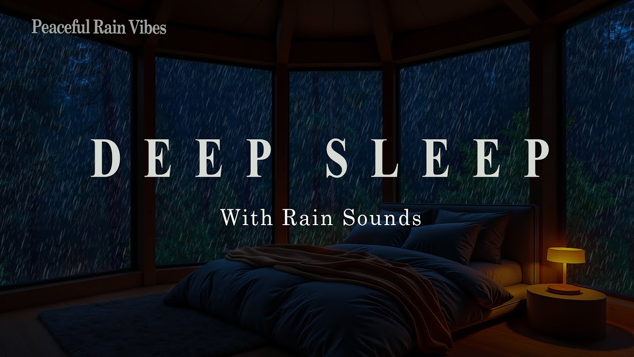 Relaxing Piano Music and Rain Sounds for Deep Sleep 🌧️ Stress Relief ...