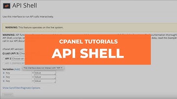 cPanel Tutorials - API Shell