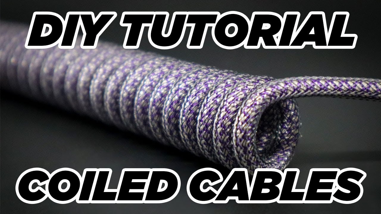 DIY Cable Coiling Tutorial - Coiled Cables for Mechanical Keyboards 