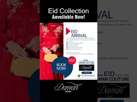Still from a Daman Couture Eid collection ad