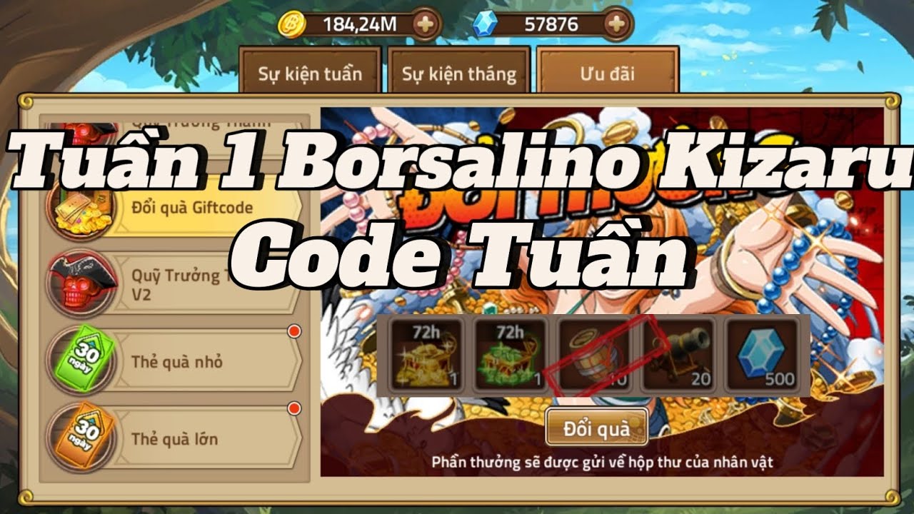 Huyền Thoại Hải Tặc | Nhập Code Tuần 1 Borsalino Kizaru| Series s597 Cày Chay