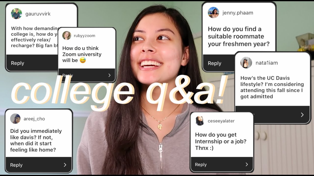 uc davis college q&a! - YouTube