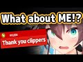 Matsuri Notices Clipper Get a Red Superchat...【Hololive】