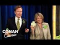 Martha Stewart Teaches Conan How to Cook An Irish Meal | Late Night with Conan O’Brien