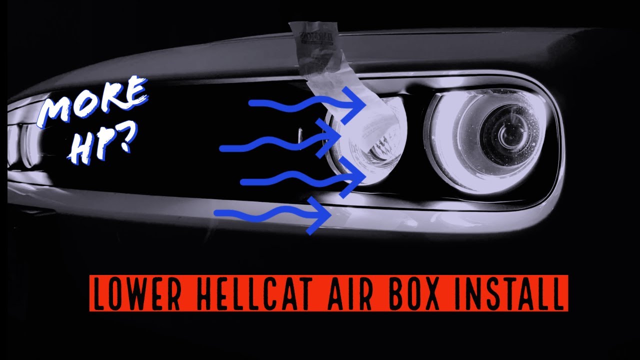 Installing a Dodge Hellcat Lower Air Box and Filter. The TRUTH!!! YouTube