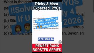 ‼️Most Expected PYQS for RENEET | ReNEET Rank Booster ☄️ #neet2026 #reneet2026 #neetpreparation