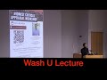 The Importance of Critical Thinking - live lecture Wash U