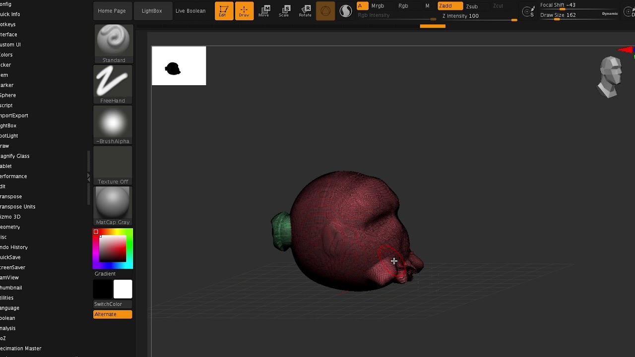 move tool not mirroring zbrush