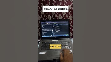 Day 24 of my DSA challenge 🚀📚✅ #codingchallenge #challenge #laptop #scratchcoding #pc #codechalle