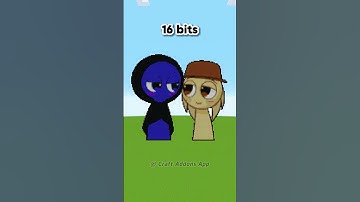 Minecraft Sprunki Jevin X Tunner：64 bits 32 bits 16 bits 8 bits 4 bits 2 bits 1 bit