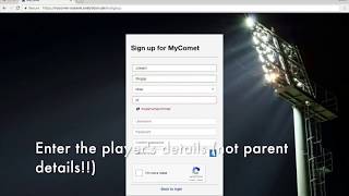 MyComet Signup