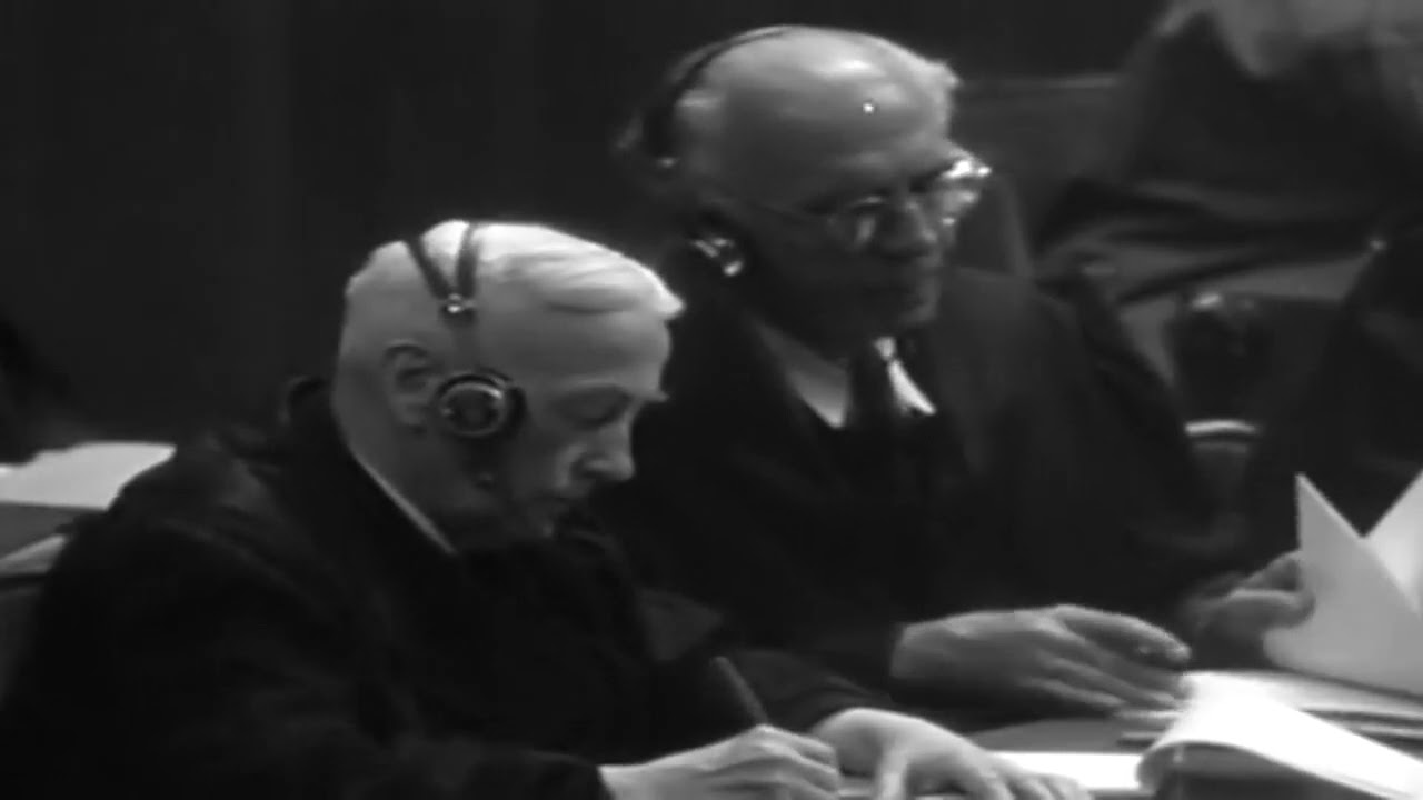 MUNICH NO. 128: WAR CRIMES TRIALS - NUREMBERG - GERMANY - 04-26-1946 - COLORIZED major league