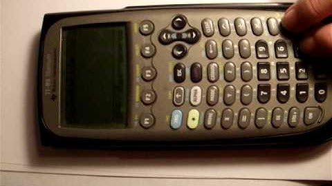 Factoring on a TI89