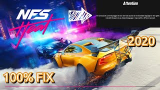 Need For Speed Heat EA Account Currently Logged Error Fix || EA Access Error/Language Error - NFS