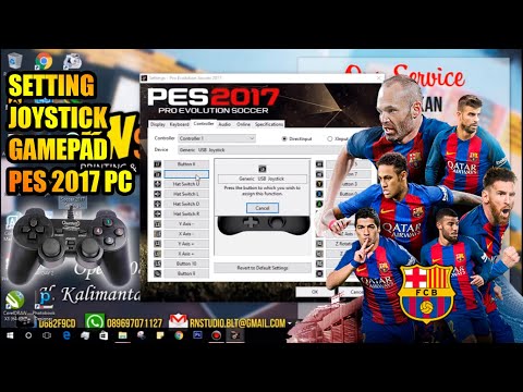 Setting Joystick Gamepad Pro Evolution Soccer PES 2017 GAME PC
