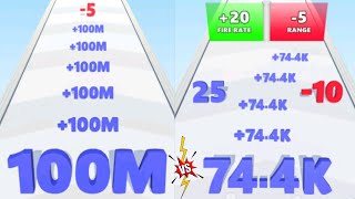 🧮Number run shooting vs number master - 2048 Gameplay level 99999 screenshot 5