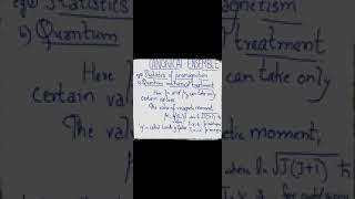 Statistics of paramagnetism using canonical ensemble formulation-quantum mechanical treatment