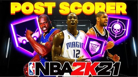 The THREE BEST POST Scorer BUILDS in NBA 2K21! Overpowered Center Build and Center Badges