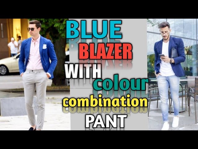 Navy Blue Blazer Matching Shirt and Pant  Navy-Blue Blazers Combination  Men - TiptopGents