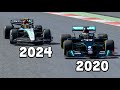 Mercedes F1 2024 vs Mercedes F1 2020 - Silverstone GP