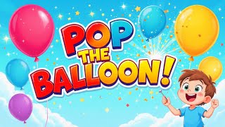 Pop The Balloon Kids Song | Nursery Rhyme | Kidsy Bitsy