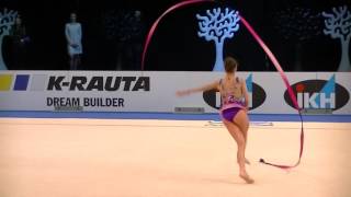 Taseva Katrin (BUL) ribbon World Cup Espoo 2016 qual.
