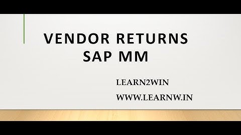 supplier returns sap mm | credit memo in sap mm | sap mm vendor returns | returns process sap mm