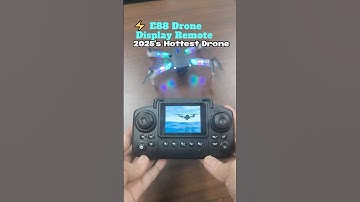 E88 Drone for Beginners Dual HD Camera with Real-time Remote Control Screen Includes Batteries Drone