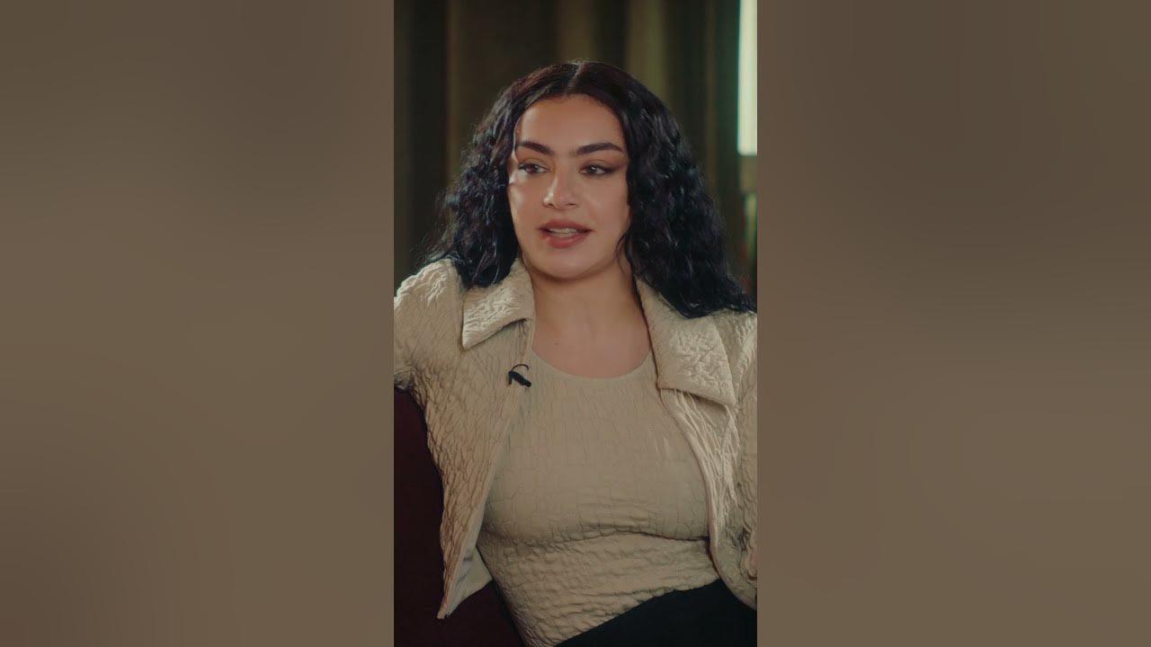 Charli xcx on the BRAT Album Cover