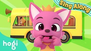 The Wheels on the Yellow Bus | Sing Along with Hogi | Nursery Rhymes | Pinkfong & Hogi