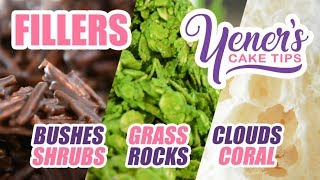 How to Make FILLERS (Bushes, Clouds, Rocks) for Cake Decorating | Yeners Cake Tips | Yeners Way