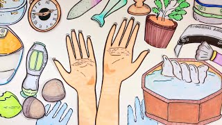 Paper ASMR | Midweek Hand Care Routine for Soft, Relaxed Hands#PaperASMR #HandCare  screenshot 4