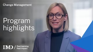 IMD's Change Management: Program highlights