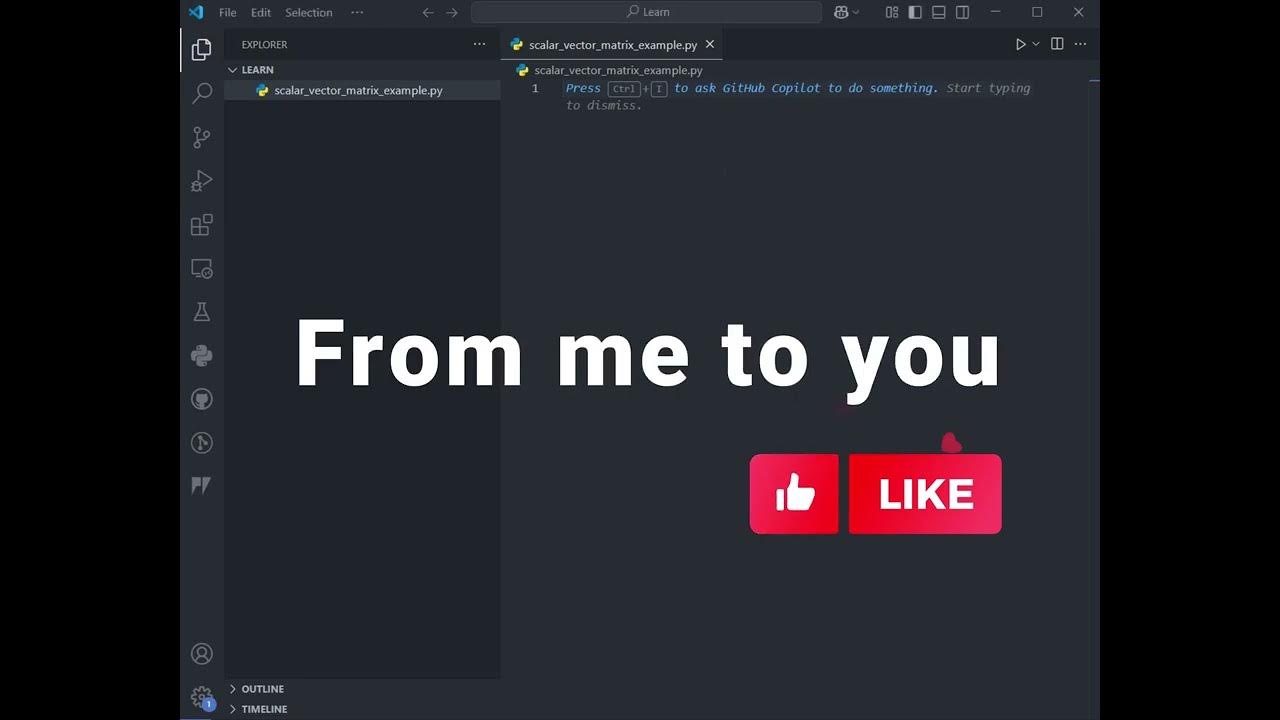 How to code scalar, vector, and matrix in python - YouTube