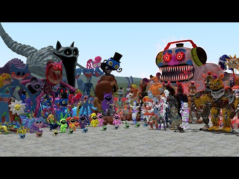видео: ALL POPPY PLAYTIME CHAPTER 3-1 CHARACTERS VS ALL FNAF 1-10 ANIMATRONICS In Garry's Mod!