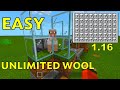 EASIEST WOOL FARM Tutorial 1.16 Minecraft