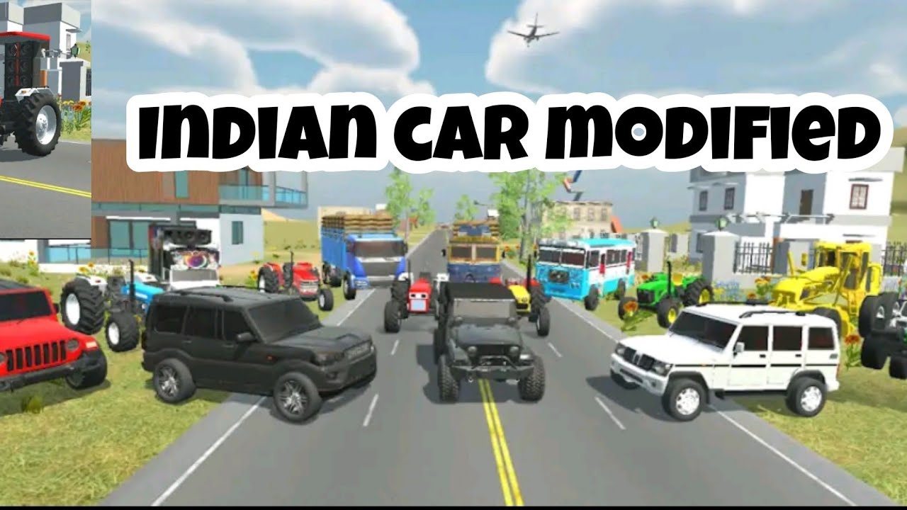 Indian car driving game Indian tractor Mahindra Sidhu Moose wala Thar