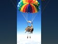 Ostrich skydive 🦃🪂 #ostrich #skydiving #airplane #parachute #aiclips #clipclop