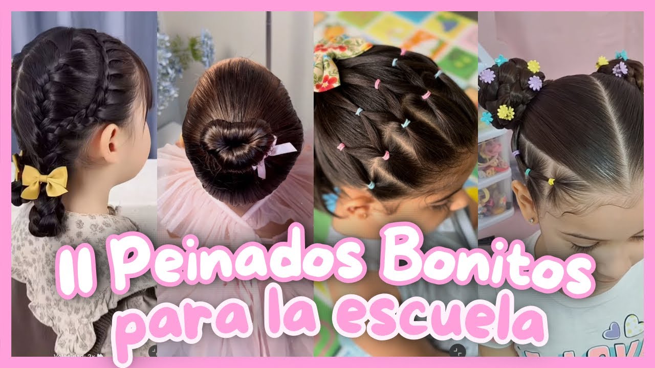 11 peinados fáciles para la escuela 📚💕