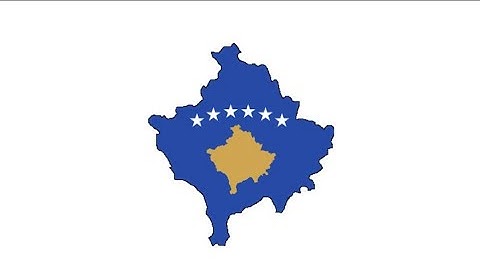 Kosovo Flag Map Speed Art