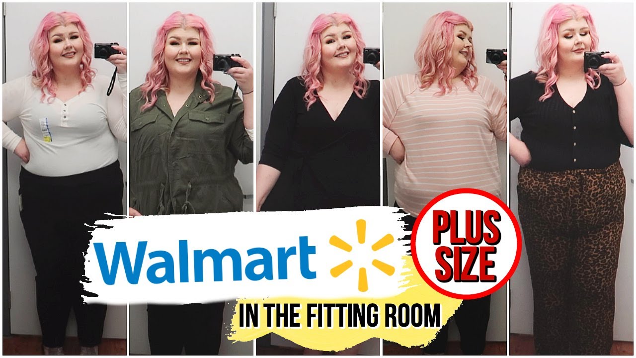 INSIDE THE (PLUS SIZE) FITTING ROOM WALMART TRY ON 🌻 - YouTube