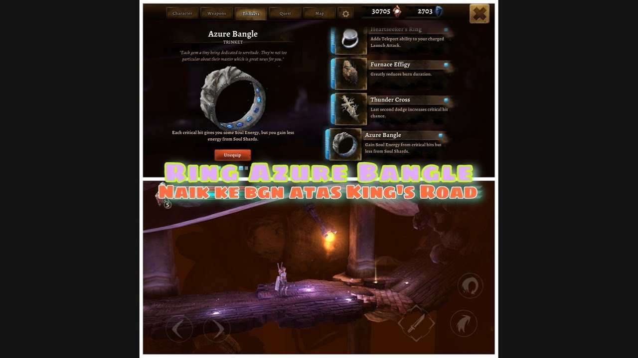 Ring Azure Bangle, di bagian atas King's Road Act 3 