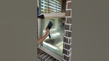 Window cleaning using the "S" technique with a squeegee. #windowcleaning #diy #home #satisfying
