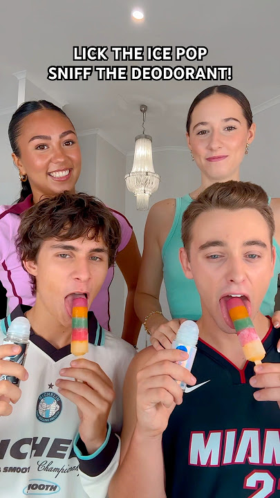 WAIT FOR IT! 😳💀🤣 Ice Pop vs Deodorant Challenge! 😆 #shorts